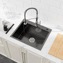 Stainless Steel Kitchen Sink, 23"x19" Single Bowl, Undermount Handmade Sink by HouseOfZazla