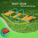 Xss008 High Quality Kids Seesaw Plastic Seat Playground Equipment Cute Baby Plastic Rocker Outdoor Children Steel Tube For Kids Age 3+ - Green / Blue by HouseOfZazla