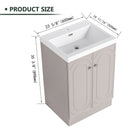 Contemporary Freestanding Bathroom Vanity With Resin Sink & Soft-Close Cabinet Doors by Unique Piece Furniture