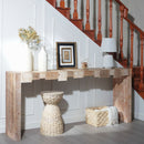 Modern Rustic Table With Sculpted Block Design by HouseOfZazla