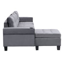 Modern Sectional Sofa Set With L Shape Chaise Lounge And Storage by HouseOfZazla