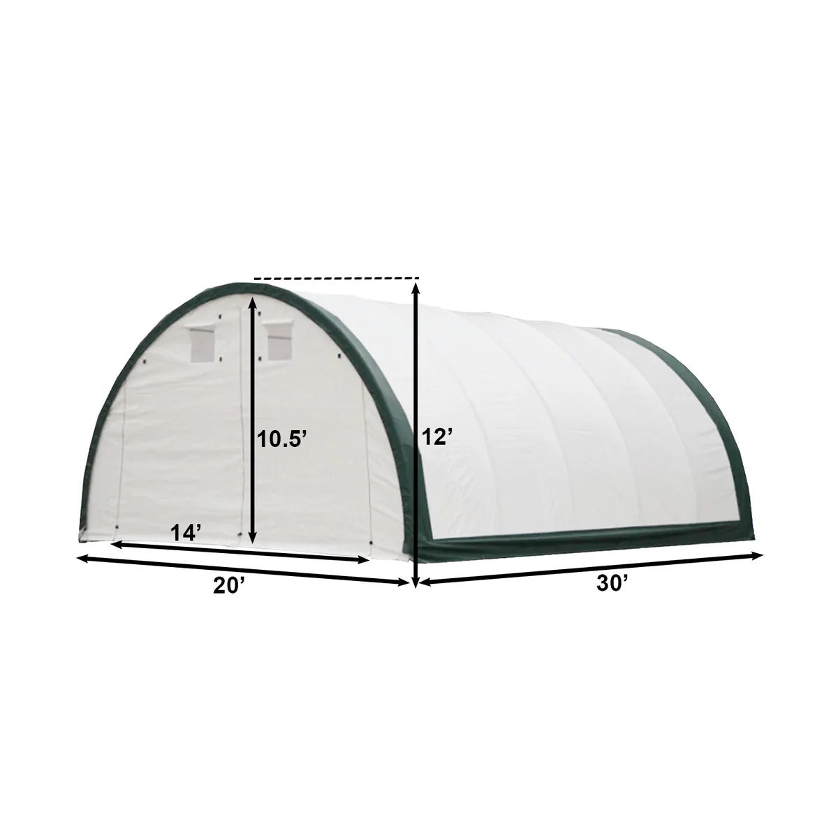 Single Truss Arch Storage PE Shelter, photo 15 of 17