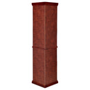 Appledale 6-shelf Corner Curio Display Cabinet Medium Brown