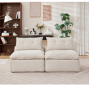 Modular Sofa with Soft Chenille Fabric
