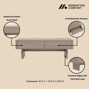 Ella - Coffee Table With 2 Full Extension Drawers by HouseOfZazla