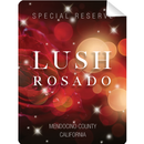 Lush Rosado Wine Bottle Self Prop Adhesive Label