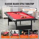 7 ft Foldable Portable Billiards Table with Complete Accessories by HouseOfZazla