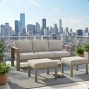 All-Weather Patio Ottomans With Thick Cushions (Set of 2) by HouseOfZazla