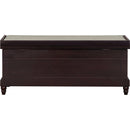 TREXM Classic Shoe Bench with Cushion and Three Drawers, Fluted Entryway Bench with Storage for Living Room, Entryway, and Hallways (Espresso)