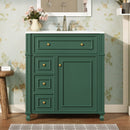 Bathroom Vanity Cabinet With Sink, Soft Close Doors With Door Organizer by Unique Piece Furniture