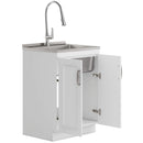 Darwin - Deluxe Laundry Cabinet With Pull-Out Faucet And Stainless Steel Sink by HouseOfZazla