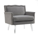 Accent Chair, Living Room Chair / leisure single sofa with acrylic feet