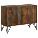 Komomo - 1 Adjustable Shelf Accent Cabinet - Gray