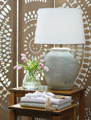 Shawburg - Terracotta Table Lamp - Antique Green