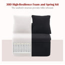 133'' Modular U-Shaped Sectional Compression Sofa