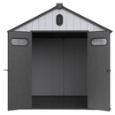 Resin Plastic Storage Shed For Backyard Garden With Spire Tool Storage by HouseOfZazla
