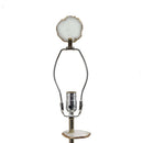 Smoke Agate-Slice Table Lamp with Marble Base