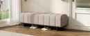 Indoor Dining Bench in Oatmeal Chenille Fabric with Rubber Wood Legs by HouseOfZazla