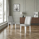 Upholstered Dining Chair With High Back Design (Set of 2) by HouseOfZazla