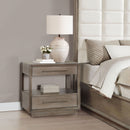 Prescott - 2 Drawers Nightstand With Open Shelf - Taupe by HouseOfZazla