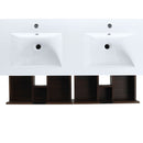 Modern Floating Bathroom Vanity With Dual Resin Sink, Soft Close Drawers by HouseOfZazla