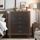 5 Drawer Chest, 2 Tone - Brown by HouseOfZazla