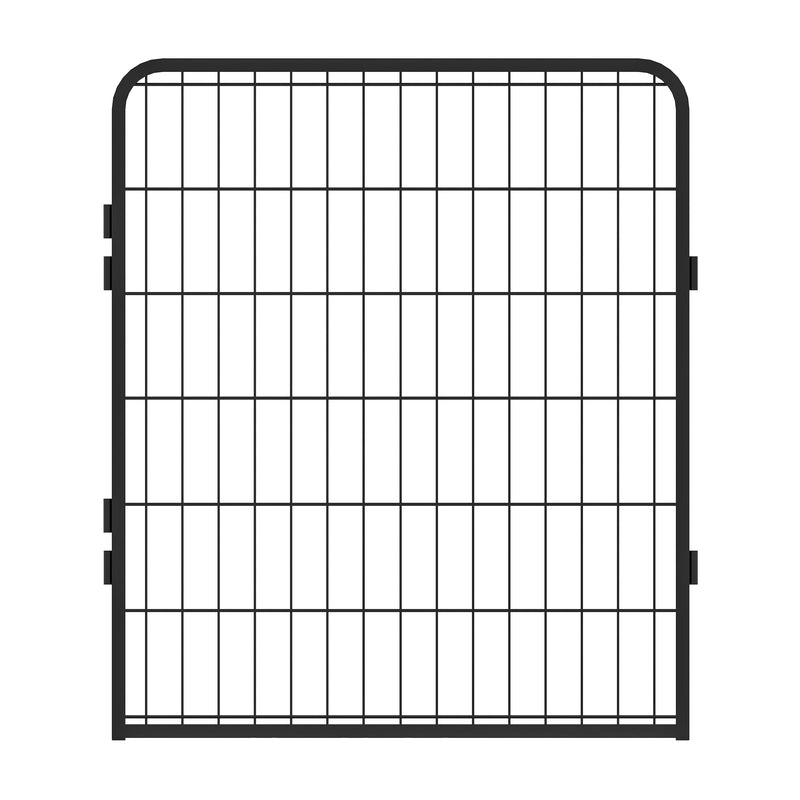 6 Panels Heavy-Duty Metal Playpen with Door, 31.7' H Dog Fence Pet Exercise Pen for Outdoor, Indoor