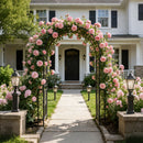 Metal Garden Arch Garden Arbor Trellis Climbing Plants Support Rose Arch Outdoor Arch by Unique Piece Furniture