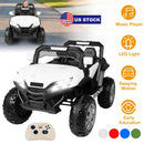 12V Electric Kids Ride-On Car w/ Parental Remote Control Music Horn LED Lights Swaying Function For Kids Aged 1-6 Years Old