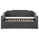 Pressley - Twin Daybed With Trundle - Charcoal by HouseOfZazla