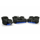 Benz - Power Recliner Set With LED Lighting And USB Charging by HouseOfZazla