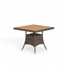 All-Weather Square Rattan Patio Dining Table by HouseOfZazla