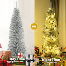 6 Feet Tinsel Tree Unlit Slim Pencil Christmas Tree by DirectDeals