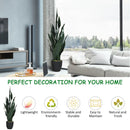 35.5 Inch Indoor-Outdoor Artificial Fake Snake Plant by LJGDeals