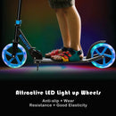 Portable Folding Sports Kick Scooter with LED Wheels-Blue by LJGDeals