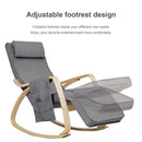 Comfortable Lounge Rocking Chair with Removable Cushion Cover and Side Pocket by LJGDeals