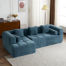 Sectional Free Combined Sofa With 2 Side Pockets by HouseOfZazla