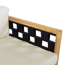Luxury Acacia Wood Outdoor Daybed Set