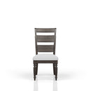 Upholstered Seat Ladderback Side Chair (Set of 2) - Coffee
