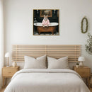 Tiger in Bathtub Wall Art Print Poster by HouseOfZazla