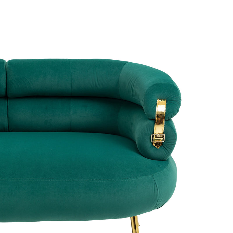 Accent Chair, leisure chair with Golden feet