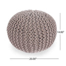 Moro Knitted Round Pouf With Pumpkin Shape by HouseOfZazla