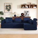 Modern L-Shape Modular Sectional Sofa, Compressed Design by HouseOfZazla