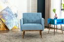Accent Chair, leisure single sofa with Rose Golden feet