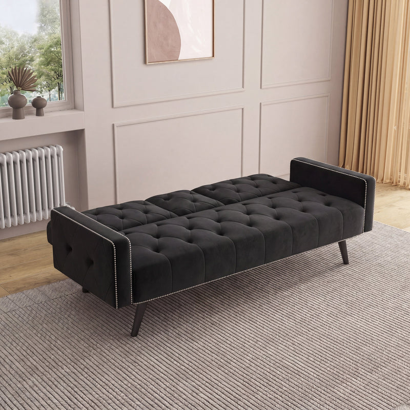 1730 Sofa Bed Armrest with Nail Head Trim, photo 5 of 10