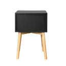 Side Table With 2 Drawer, Mid-Century Modern Storage Cabinet For Bedroom by HouseOfZazla