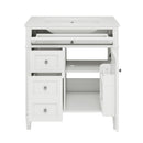 Bathroom Vanity With Top Sink, Modern Bathroom Storage Cabinet With 2 Drawers And A Tip-Out Drawer by HouseOfZazla