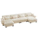 Super Comfort Oversized Modular Sectional Sofa With Movable Ottoman by HouseOfZazla