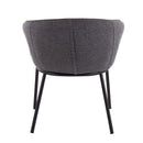Ashland - Contemporary Chair - Black / Charcoal by HouseOfZazla