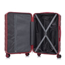 3 Pieces Set 20" / 24" / 28" Spinner Wheel Luggage With Combination Lock by HouseOfZazla